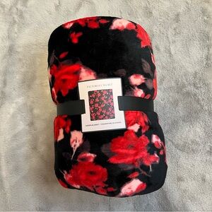 Victoria's Secret Floral Sherpa Blanket